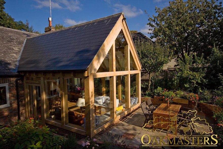 Spectacular oak frame garden room with glazed gable (5726) Oakmasters